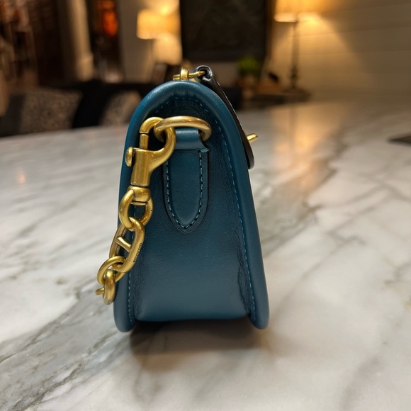 Coach Swinger C2643 plus Gold Coach Chain (2 straps) Coach Originals Blue - Picture 5 of 14